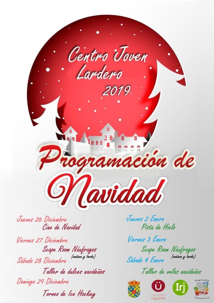 Programación de Navidad del Centro Jóven