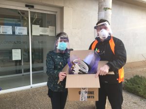 Genergy ha donado pantallas protectoras y mascarillas