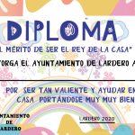 Diploma "Al mérito de ser el rey de la casa"