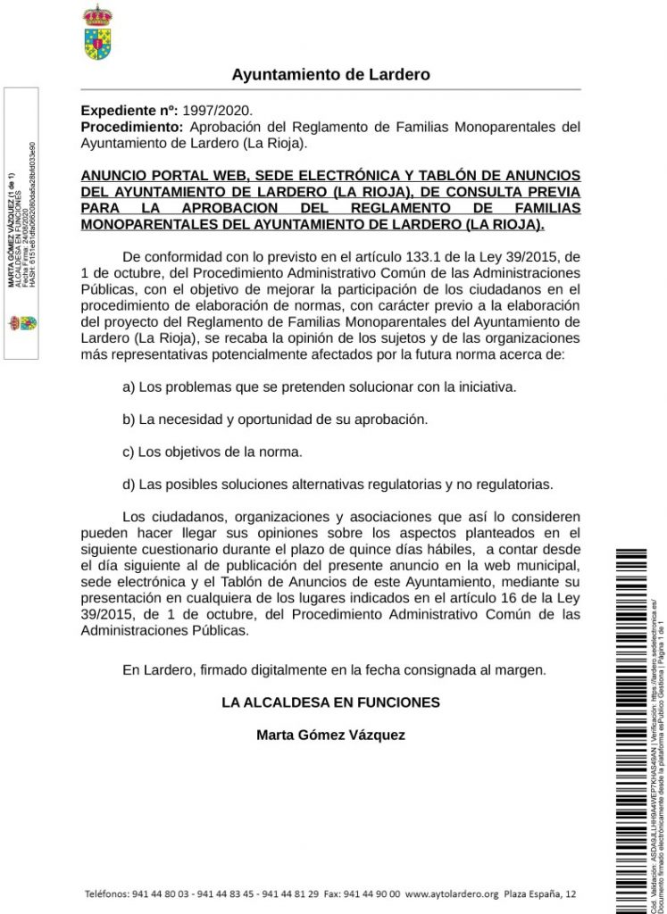 20200824_Publicación_Anuncio_ANUNCIO PREVIO REGLAMENTO FAMILIAS MONOPARENTALES (Large)